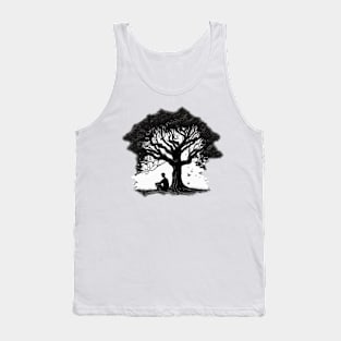 Meditation under a Tree - Designs for a Green Future Tank Top